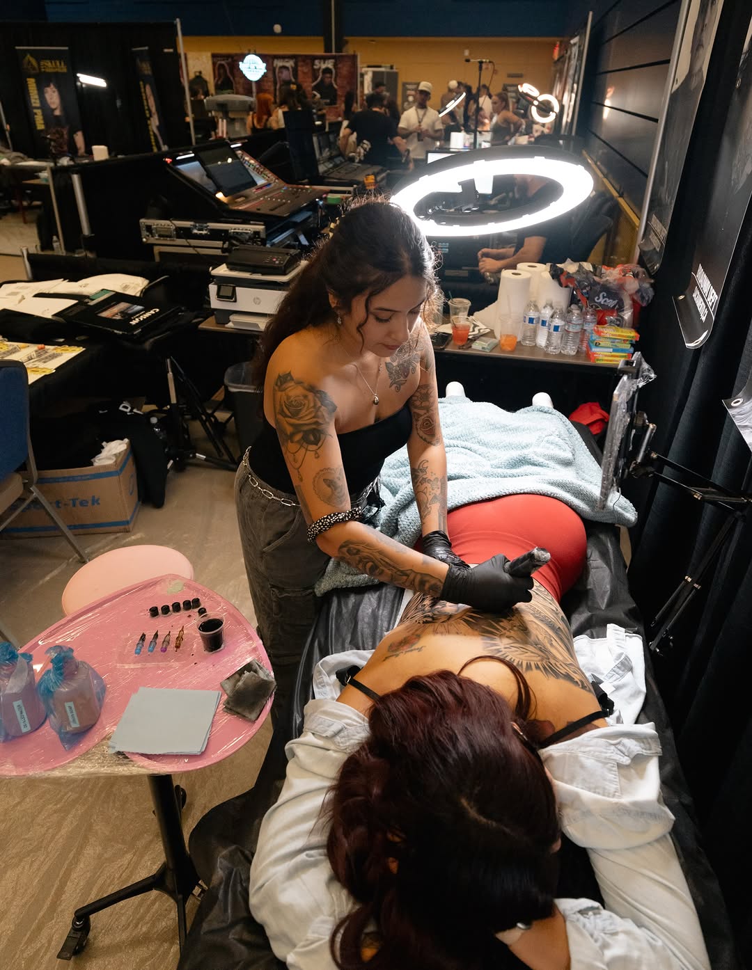 Ink work showcasing tattoo style at Broadway Dept. Midtown Sacramento.