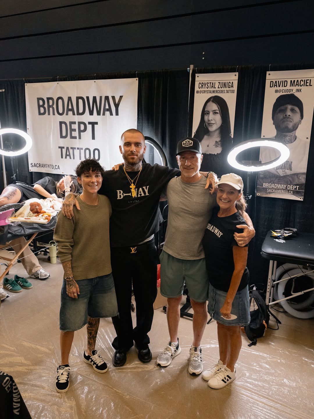 Broadway Dept booth display at Forty Mile Tattoo Convention