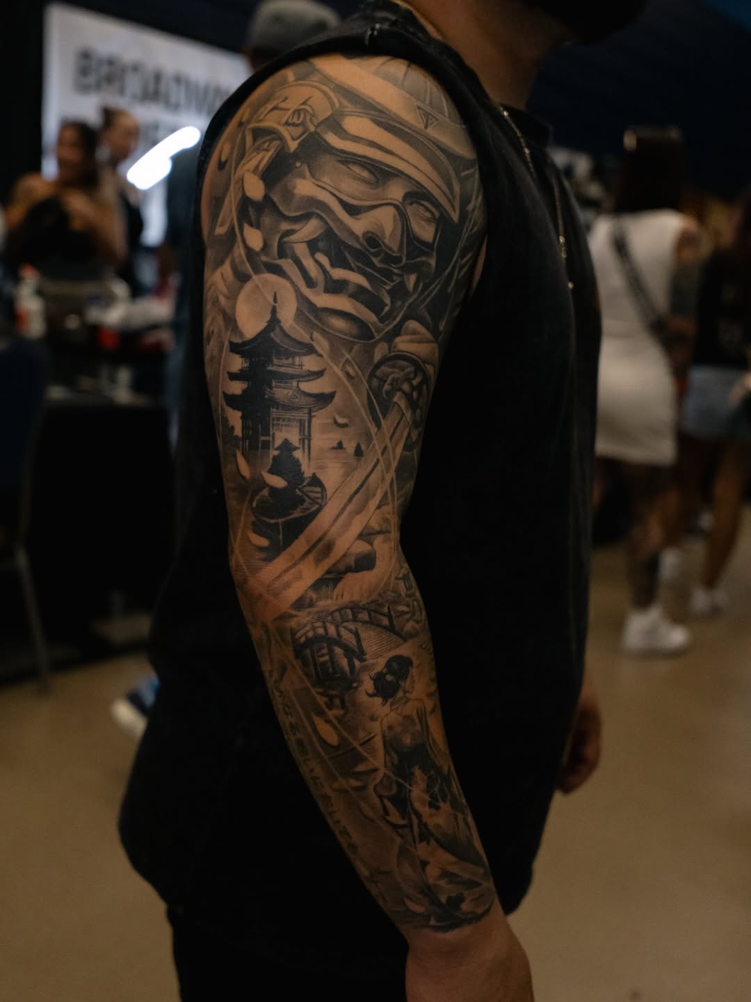 Tattoo artwork by Broadway Dept. crew at convention event