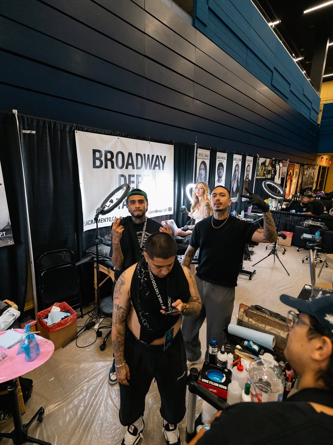 Detailed tattoo work from Broadway Dept. convention showcase