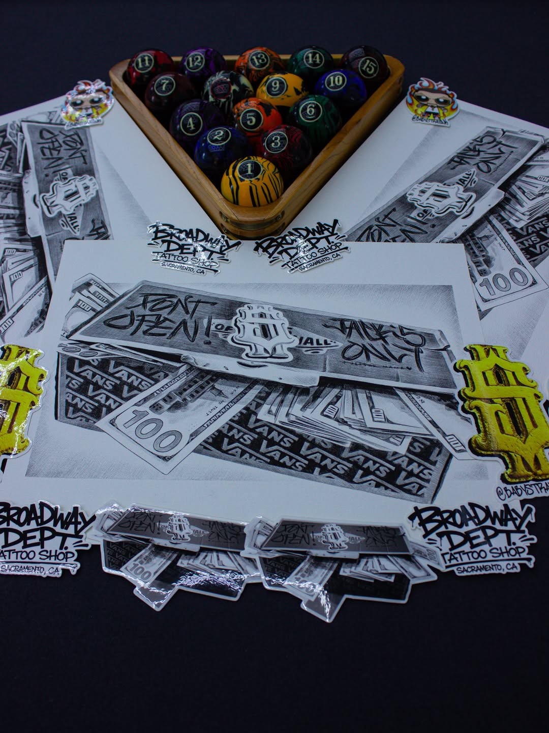 Limited Edition Broadway Dept Tattoo Prints Now Available in Midtown Sacramento