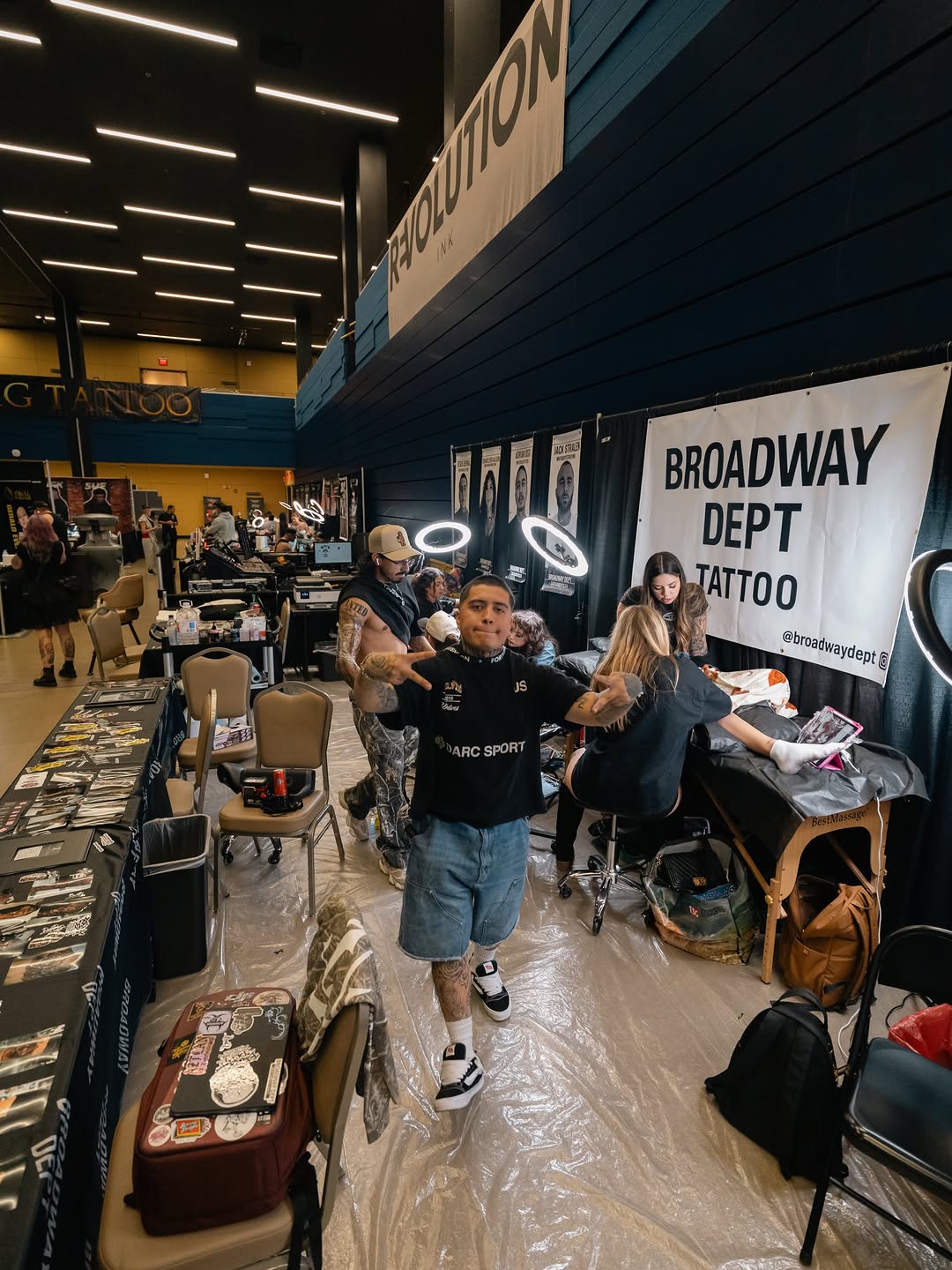 Broadway Dept artists networking at Forty Mile Tattoo Convention