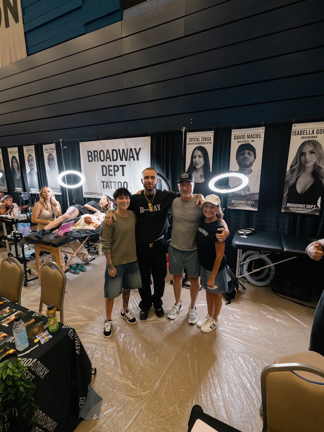 Tattoo convention showcase featuring Broadway Dept. Sacramento artists