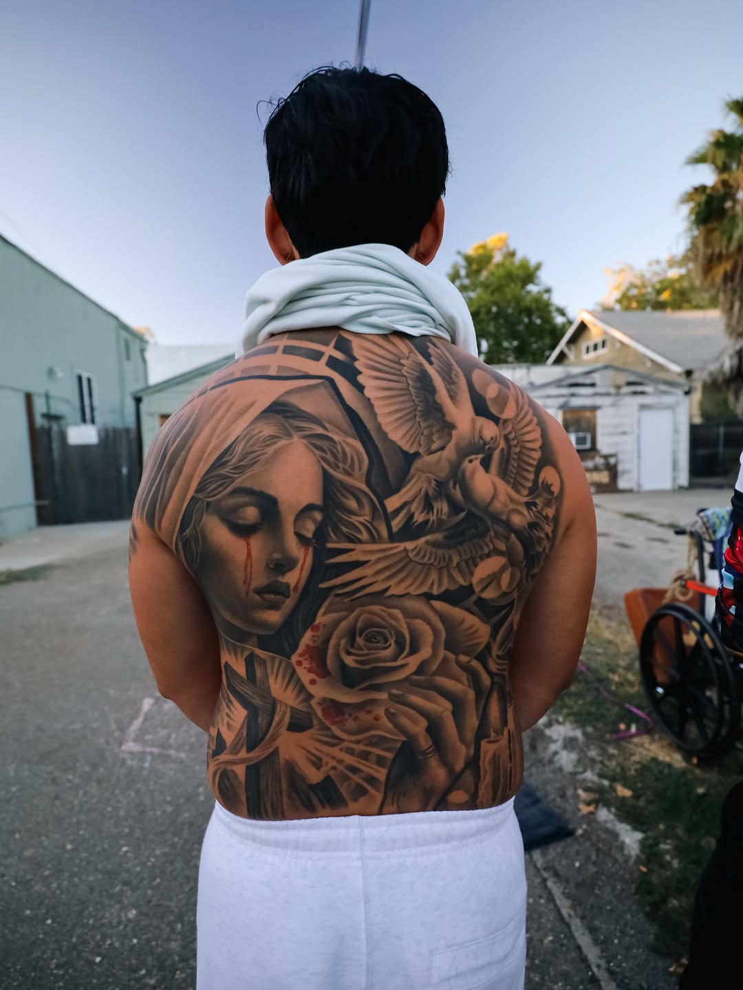 Detailed black and grey realism work by Jack Stralen tattoo artist Sacramento
