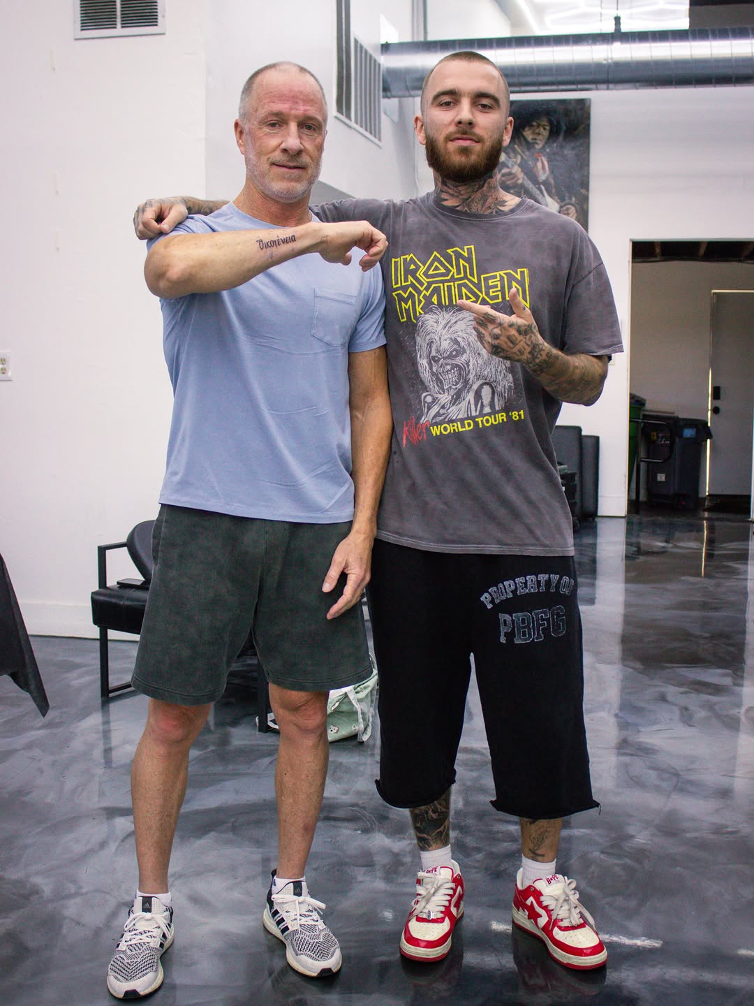 Jack Stralen's Dad Gets First Tattoo at 63: Greek Family Script at Broadway Dept Sacramento