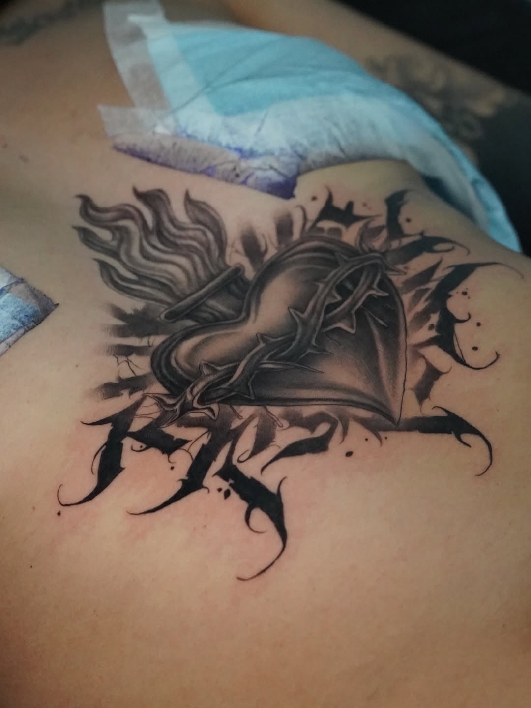Charleigh Rae's tattoo design at Broadway Dept. Sacramento CA