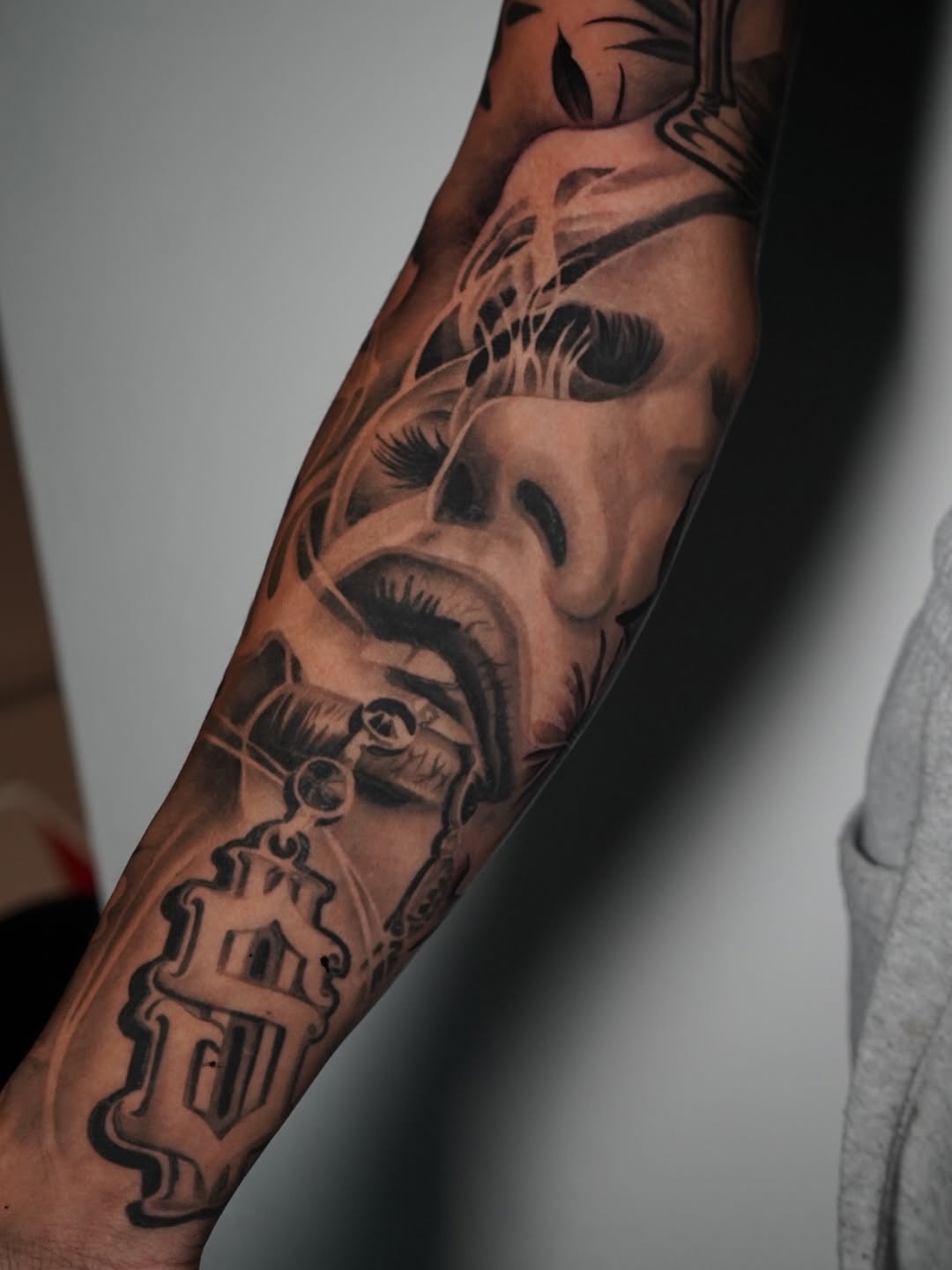 Black and grey realism tattoo by Jack Stralen Midtown Sacramento