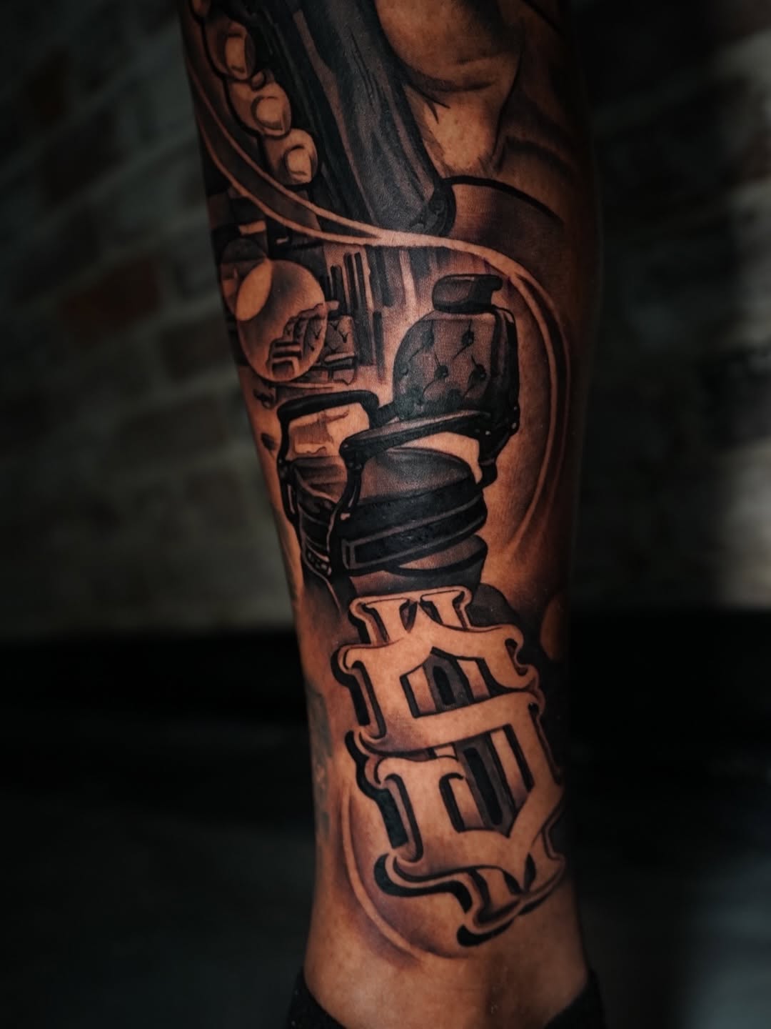 Large scale black and grey realism tattoo design by Jack Stralen
