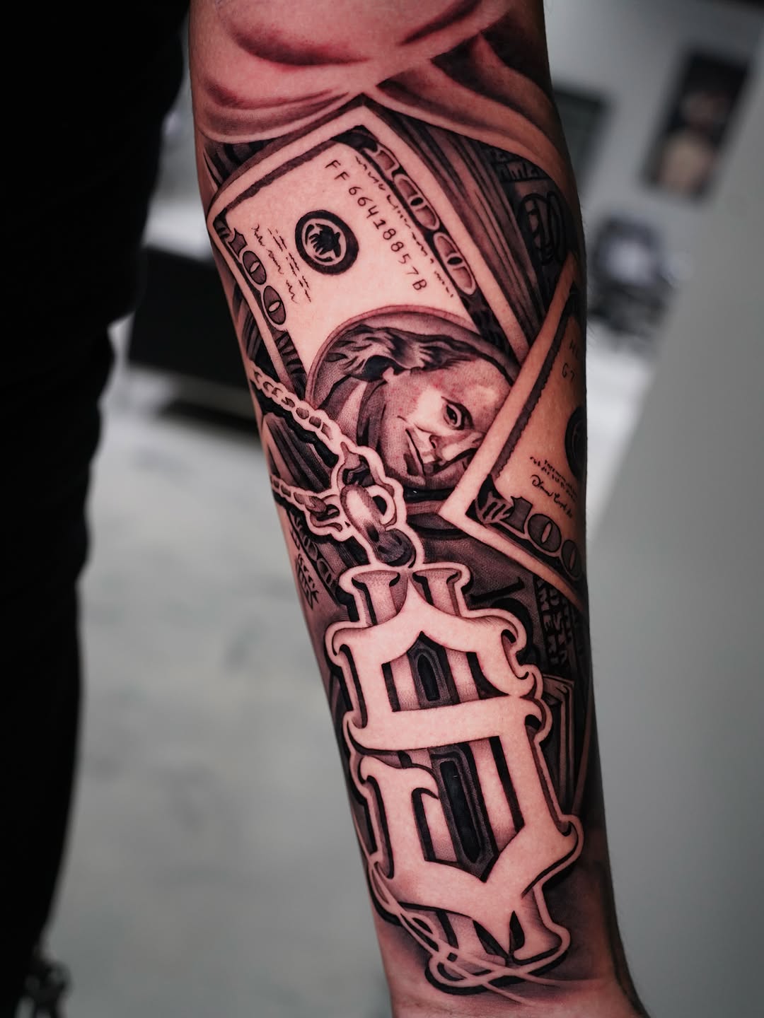 Detailed realism tattoo portfolio piece by Jack Stralen
