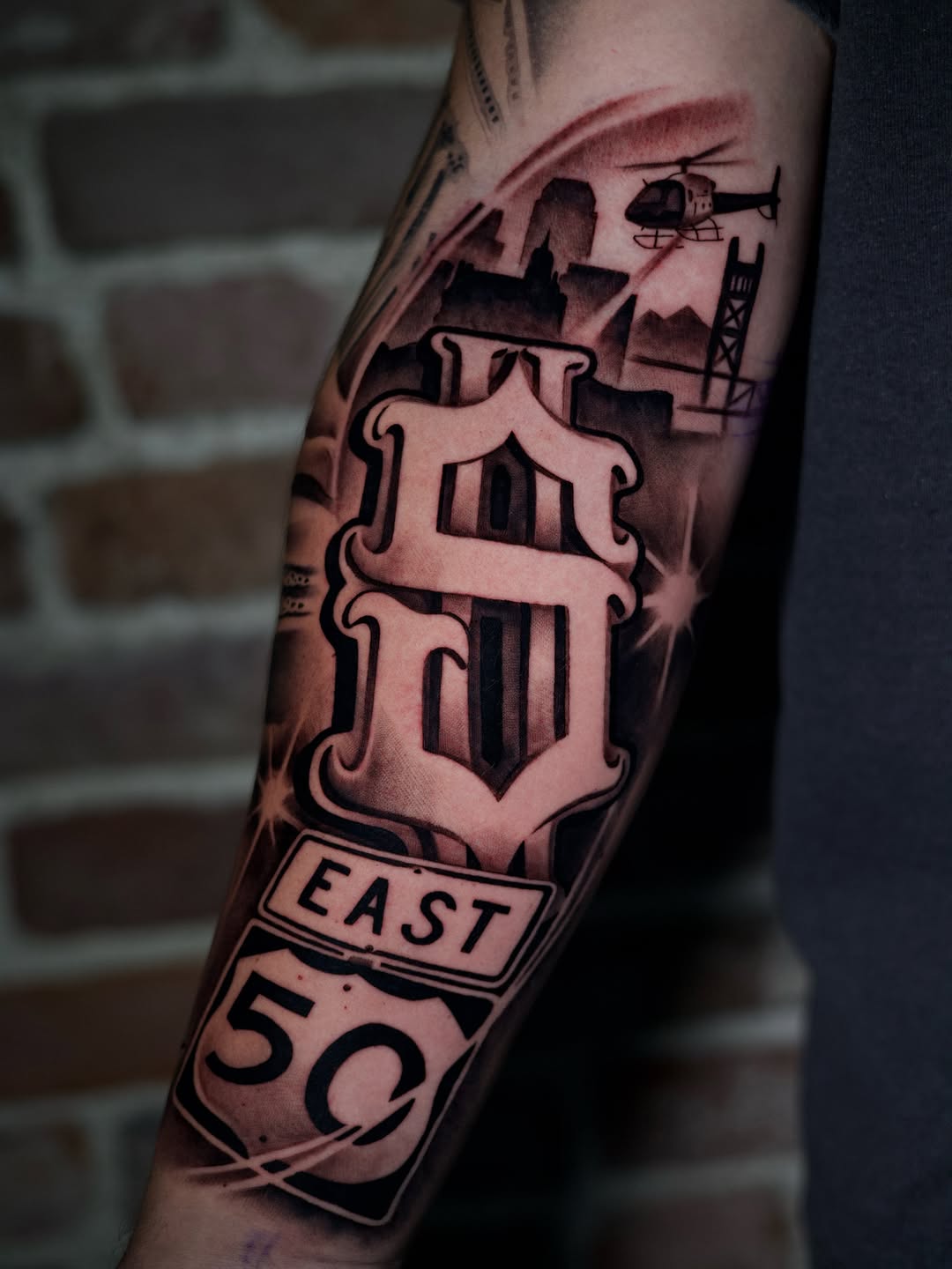 Black and grey realism tattoo on client by Jack Stralen Sacramento