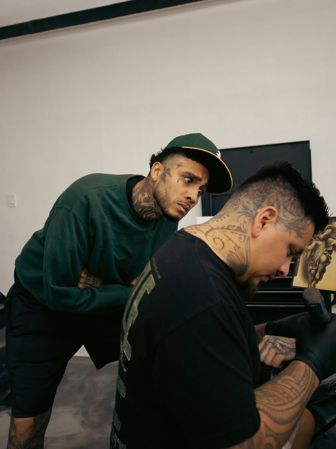 Tattoo session with Jesus Bernal at Broadway Dept Midtown