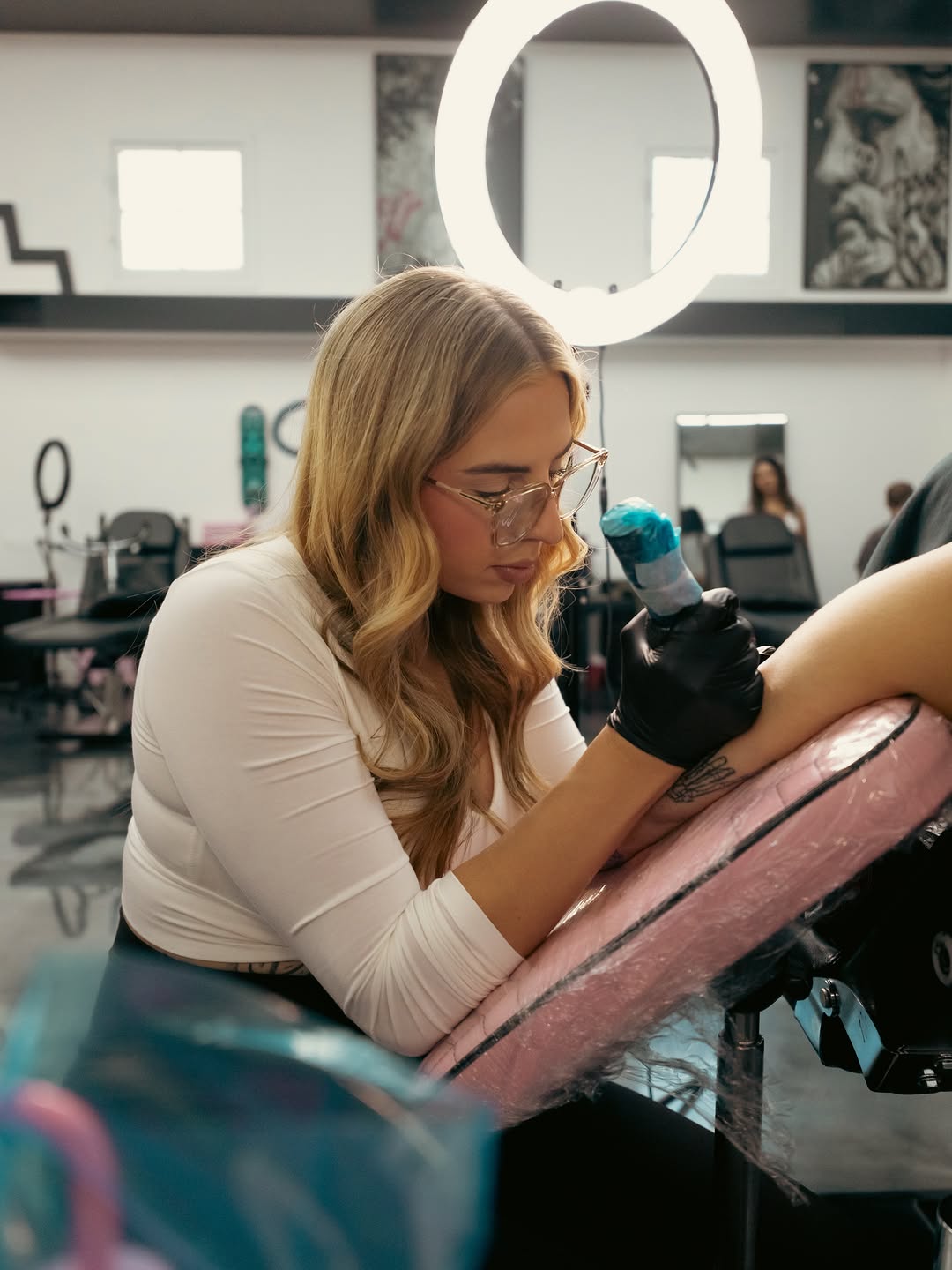 Tattoo placement by Jesus Bernal at Broadway Dept Midtown