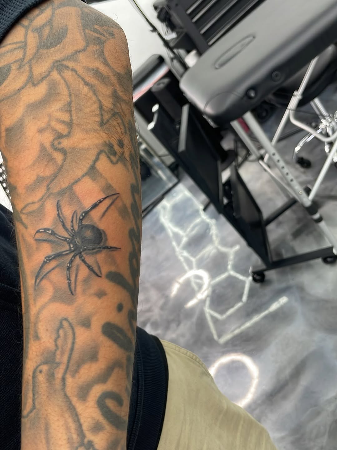 Spider tattoo design detail by cuddyink, Midtown Sacramento