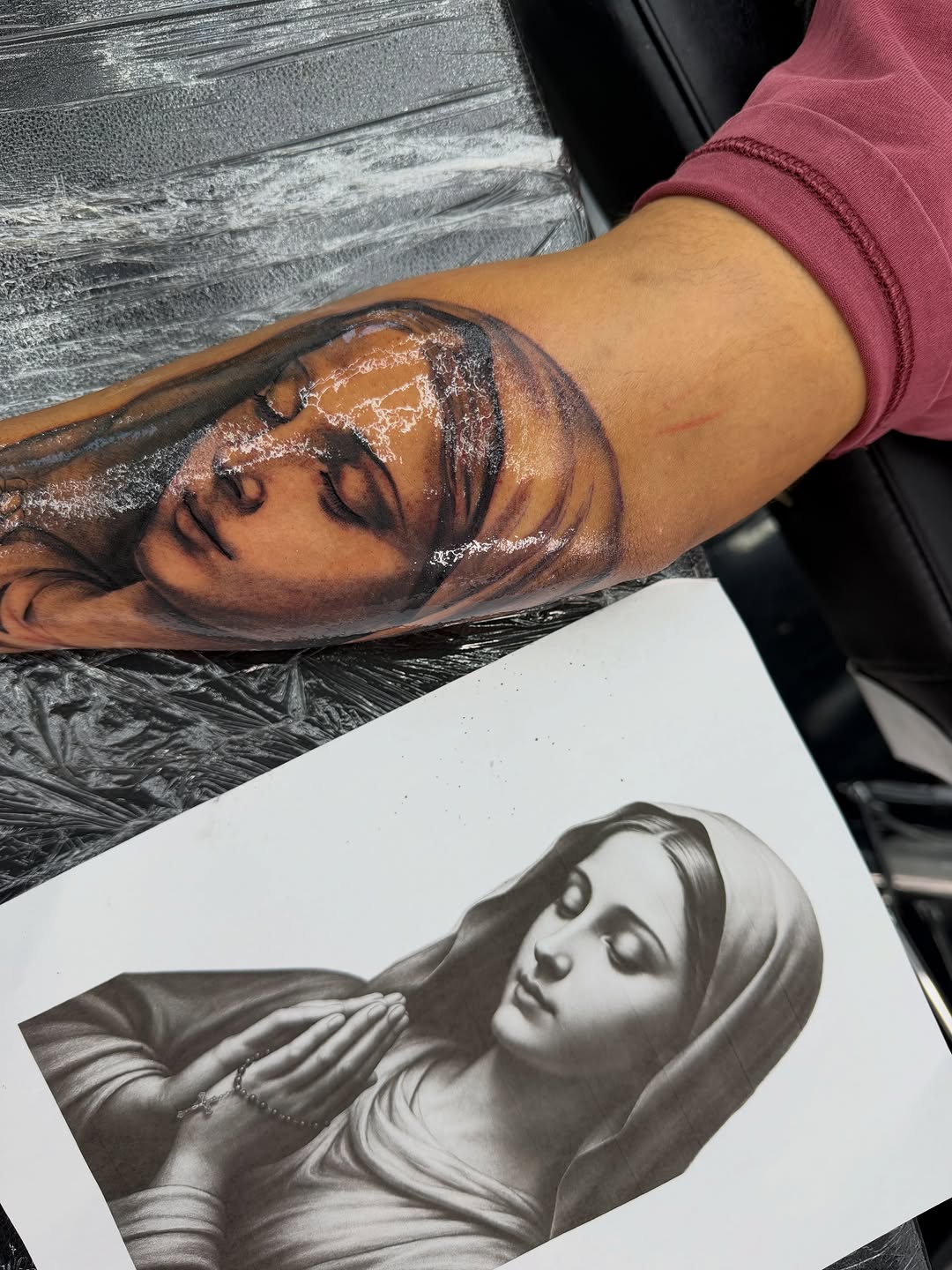 Custom tattoo artwork by David Maciel in Midtown Sacramento